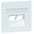 Placa 2 priza voce-date OBO